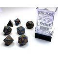 Chessex - Opaque Polyhedral 7 Dice Set Dark Grey w/Copper