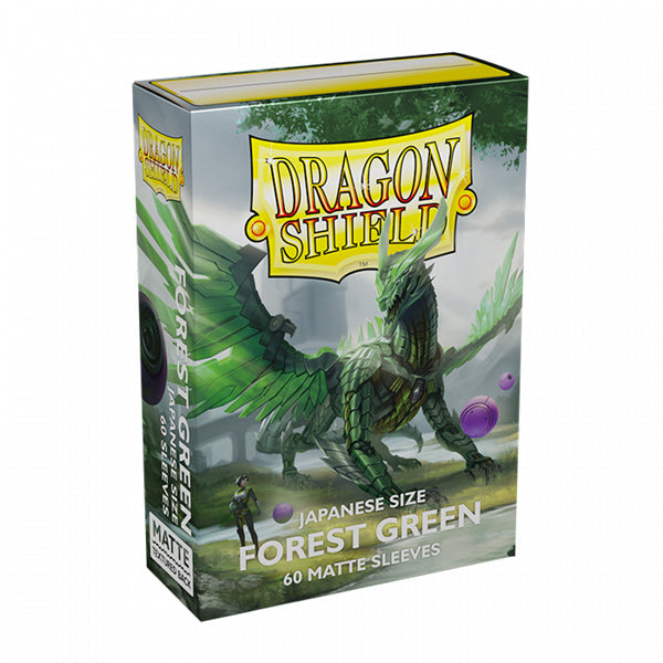 Dragon Shield - Matte Japanese Size Sleeves Forest Green