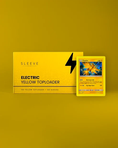 Sleevechief - Color Toploader Electric Yellow (100)