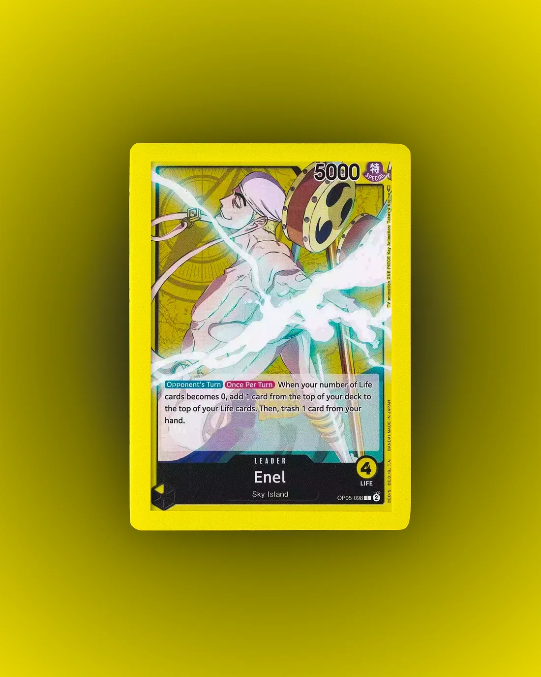 Sleevechief - Color Toploader Electric Yellow (100)